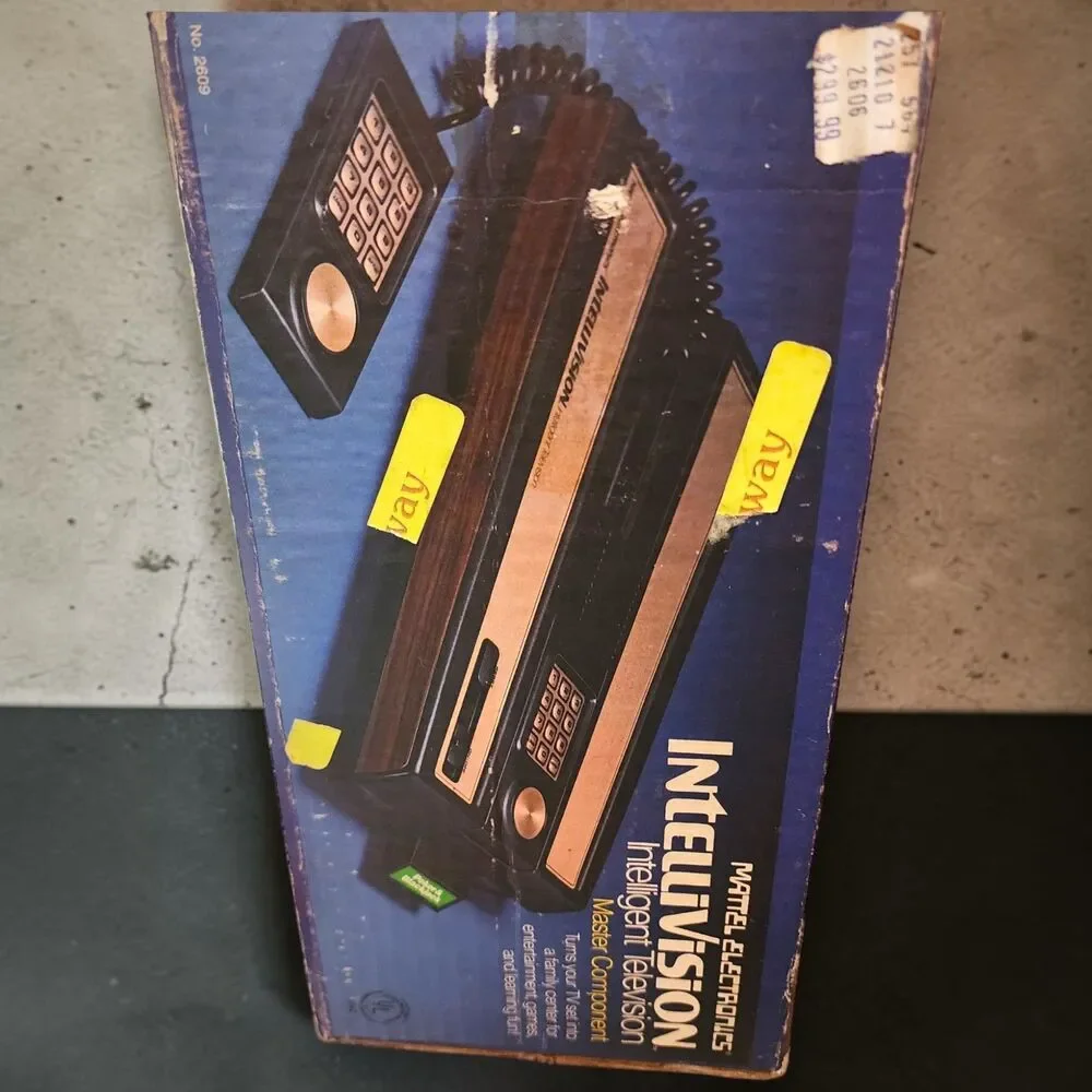 Vintage 1979 Mattel Intellivision 2609 Console Matching Box Games Manuals Untest